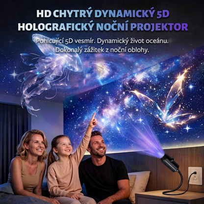 🌌 Nová generace chytrého 5D HD projektoru – galaxie a oceán ve vaší místnosti